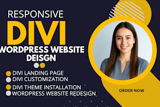 be expert to build wordpress divi website design with divi theme