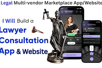 develop multi lawyer marketplace website or app, legal marketplace website, app