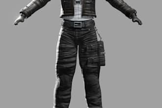 design high quality 3d clothes for games and metahumans