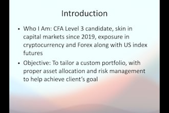 provide tailored financial guidance and portfolio strategy