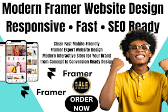 design a modern interactive framer website redesign framer ecommerce website