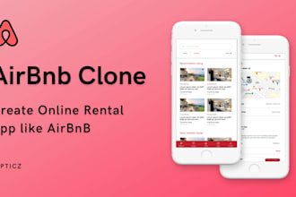 develop airbnb clone app, apartment app, agent rental app