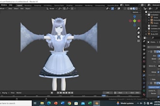 create 3d vrchat avatar fully rigged furry vrchat avis and anime vrchat avatar
