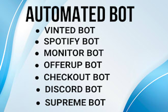 do vinted bot monitor discord shopify offerup checkout bot