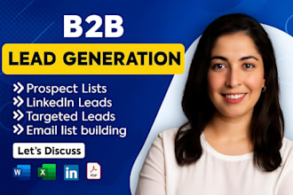 provide verified b2b leads and generate high quality leads for your business