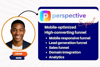 build mobile responsive perspective co sales funnel for lead generation