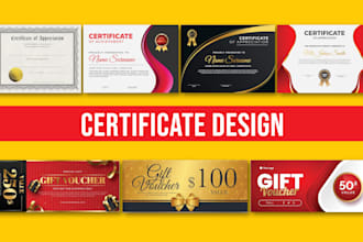 design certificates, gift vouchers, and business cards professionally