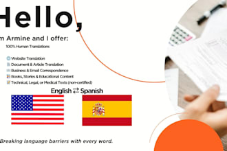 professionally translate your text from english to spanish