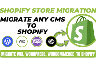 migrate to shopify store wordpress wix woocommerce squarespace shopify migration