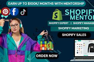 be shopify mentor shopify expert shopify manager shopify marketing shopify sales