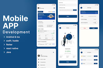 develop ios and android mobile app with backend