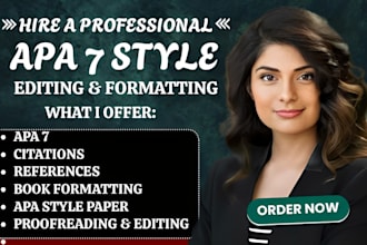 format edit proofread and cite your research paper in apa 7 citation style