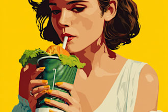 create food pop art of your food