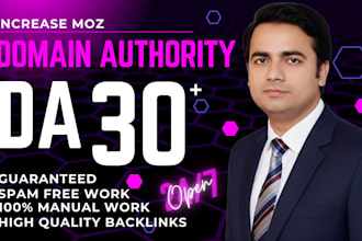 increase moz da domain authority 30 plus