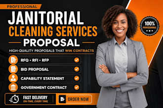 create exceptional janitorial cleaning services proposal
