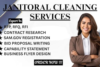 create exceptional janitorial cleaning services proposal