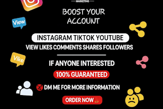 do social media marketing and provide real growth promotions