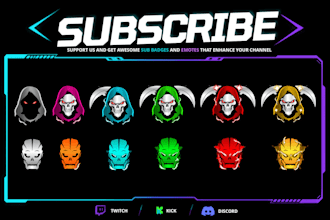 make text badges or text emotes for twitch and kick