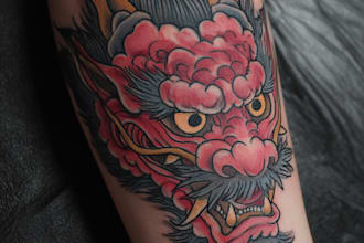 create a watercolor tattoo design