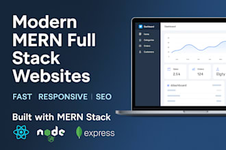 build a responsive full stack website
