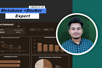 build production ready metabase data analysis  dashboard for sales and marketing