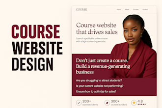 build your kajabi, teachable, thinkific, gohighlevel or wordpress course website