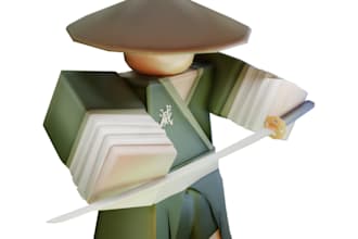 make a low poly roblox model