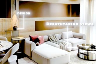 create luxury interior and exterior visualizations