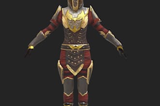 create unreal engine character, 3d realistic character 3d model, 3d armor in ue5