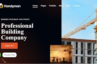 design handyman roofing construction plumbing website electrical locksmith site