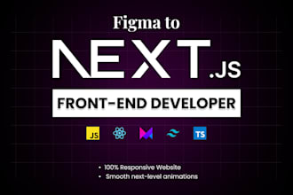 do front end development nextjs typescript framer motion