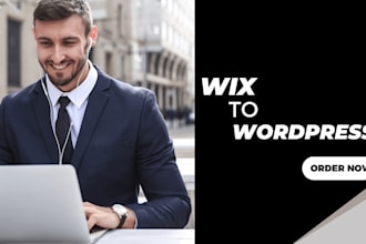 migrate, convert or clone wix to wordpress website