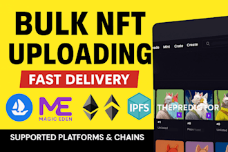 bulk upload nft collection to opensea and magiceden