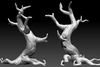 design 3d model character with texturing, hardsurface scrupting for printing