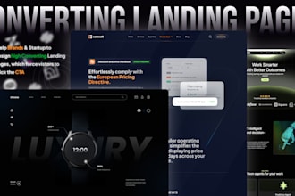 design high conversion saas website design in figma
