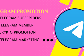 do crypto telegram promotion, increase telegram members, telegram subscribers