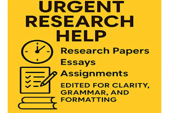 assist in editing and guiding research projects, essays, and assignments editing