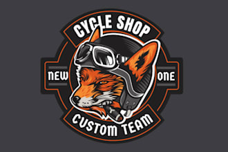 design motorcycle logo with creative concepts