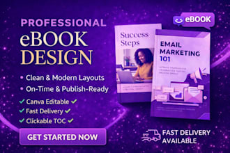 design a clean and modern ebook layout in canva