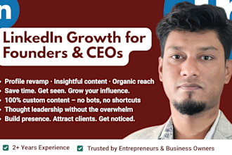 be your linkedin marketing partner for thought leadership and visibility