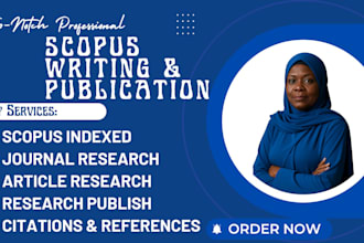 write and publish research article for scopus, isi, sci, ssci, pubmed, ieee