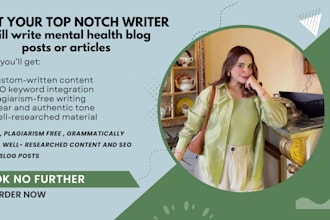 write mental health blog posts or articles