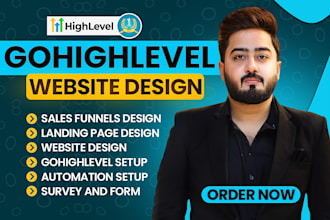 build gohighlevel sales funnel, website or landing page as your ghl expert