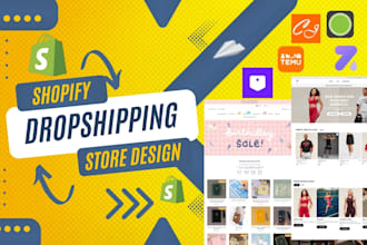 setup shopify dropshipping store via cjdropshipping doba spocket temu zendrop