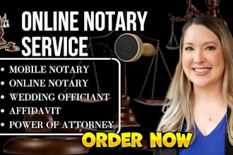 offer online notary services notarize your documents wet stamp signature quickly