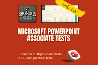 provide you with tests for the microsoft powerpoint associate course