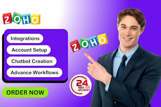 be your zoho automation expert for zoho one pipedrive zoho books zoho campaigns