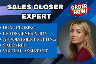 be your sales closer sales rep lead generation appointment setter telemarketing
