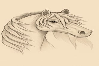 sketch your pet or any animal from a photo