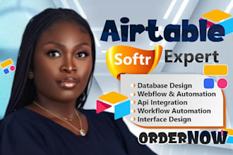 setup airtable databse and formula, airtable automation, softr webapp expert